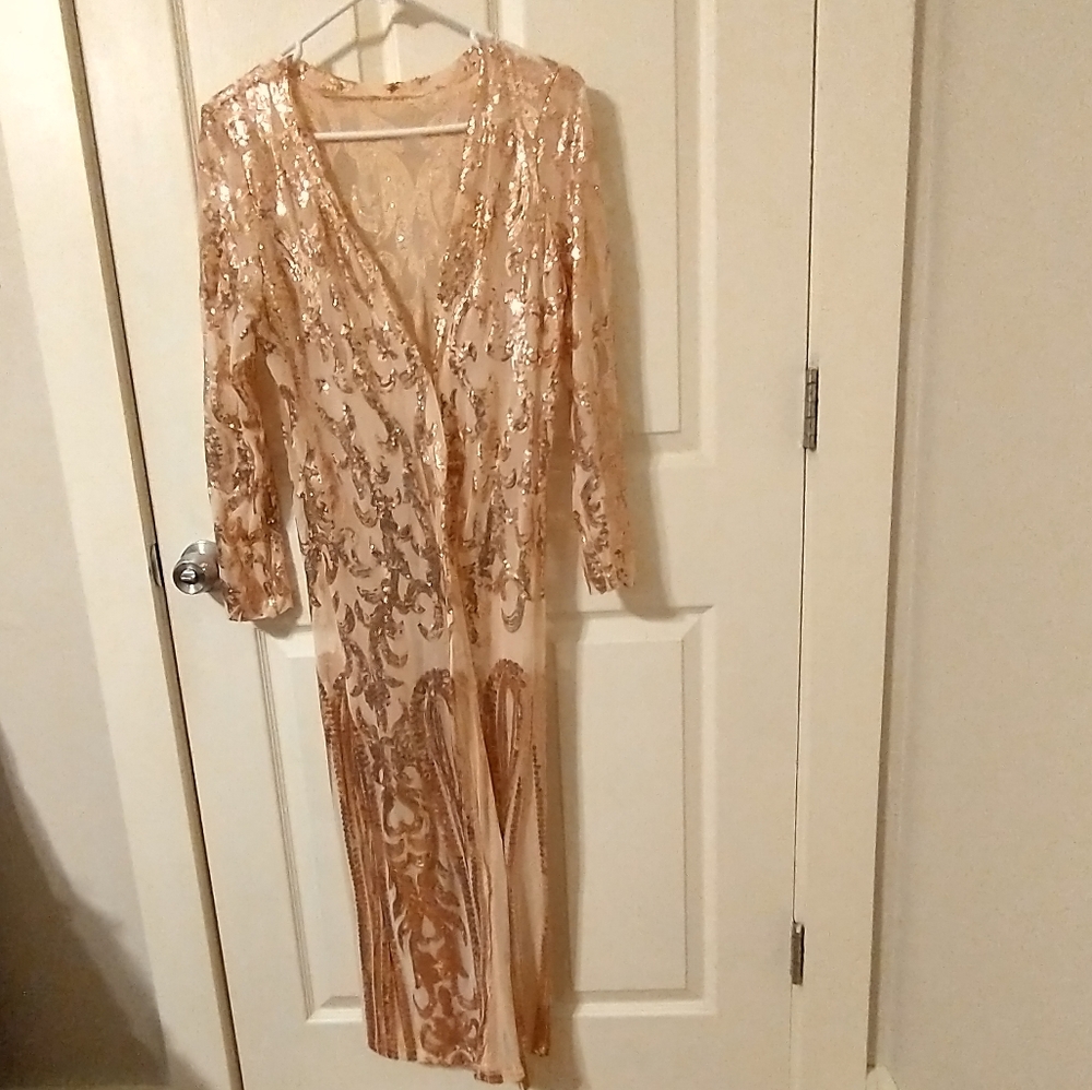 Gold Sequined Duster. Free with SR Purse purchase!